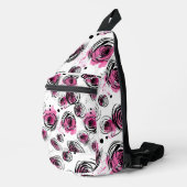 Inky花びらのシームレスなパターン スリングバッグ (右コーナー)