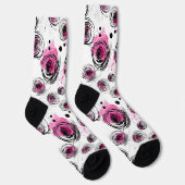Inky花びらのシームレスなパターン ソックス (右)
