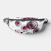 Inky花びらのシームレスなパターン ファニーパック (レイダウン)