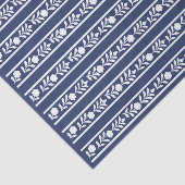 Inky Blue 1 Bone Inlay Floral Border Decoupage  薄葉紙 (詳細)