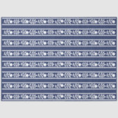 Inky Blue 1 Bone Inlay Floral Border Decoupage  薄葉紙 (正面)