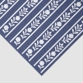 Inky Blue 1 Bone Inlay Floral Border Decoupage  薄葉紙 (詳細)