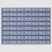 Inky Blue 1 Bone Inlay Floral Border Decoupage Pap 薄葉紙 (正面)