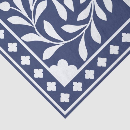 Inky Blue 1 Traditional Blue Bone Inlay Decoupage  薄葉紙 (詳細)