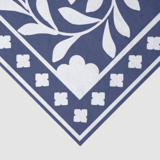 Inky Blue 1 Traditional Bone Inlay Decoupage Paper 薄葉紙 (詳細)