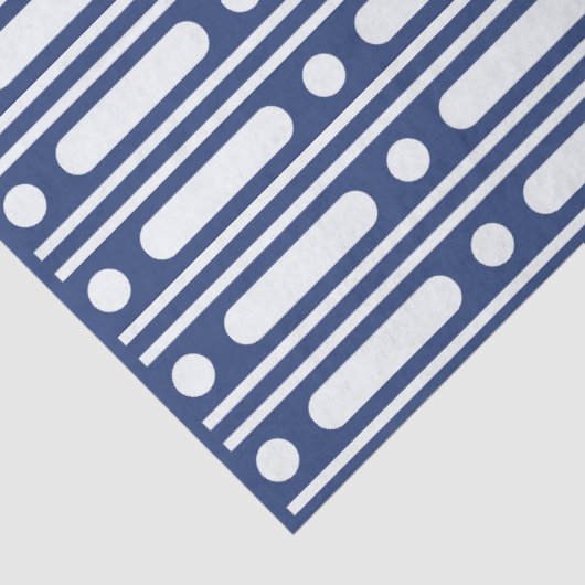 Inky Blue 2 Bone Inlay Dots Border Decoupage 薄葉紙 (詳細)