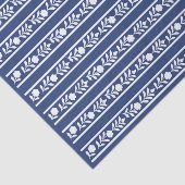 Inky Blue 2 Bone Inlay Floral Border Decoupage 薄葉紙 (詳細)