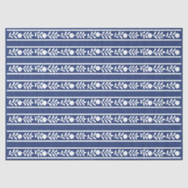 Inky Blue 2 Floral Bone Inlay decoupage 薄葉紙