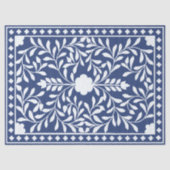 Inky Blue 2 Traditional Bone Inlay Decoupage Paper 薄葉紙 (正面)