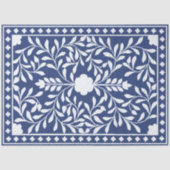 Inky Blue 2 Traditional Bone Inlay Decoupage Paper 薄葉紙 (正面)