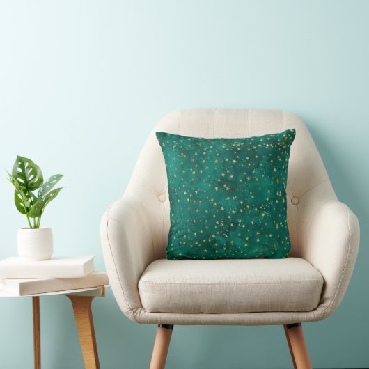 Inky Stars Throw Pillow クッション (椅子)
