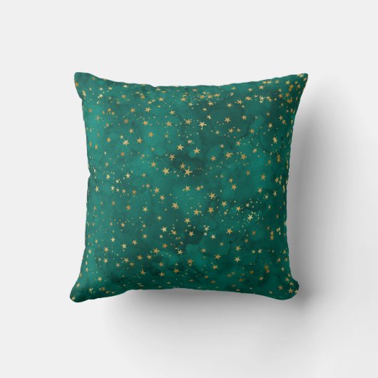 Inky Stars Throw Pillow クッション (裏面)