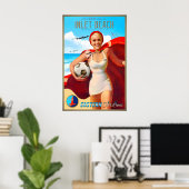 Inlet Beach Manasquan New Jersey Eastern Air Lines ポスター (ホームオフィス)