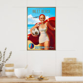 Inlet Beach Manasquan New Jersey Eastern Air Lines ポスター (キッチン)