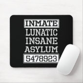 Inmate Lunatic Insane Asylum Halloween Party マウスパッド (マウス)