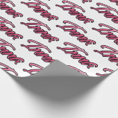 Inna faded pink personalisiertes Geschenkpapier ラッピングペーパー (角)