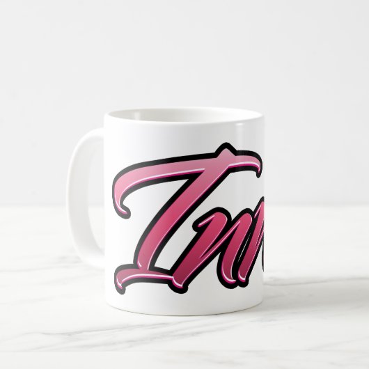 Inna faded pink Tasse Teetasse Kaffeetasse コーヒーマグカップ (正面左)