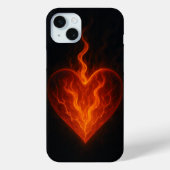 Inner Fire – Glowing Heart Aesthetic iPhone Case Case-Mate iPhoneケース (裏面)