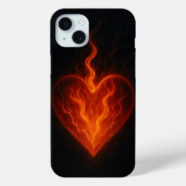 Inner Fire – Glowing Heart Aesthetic iPhone Case iPhone 15 Miniケース