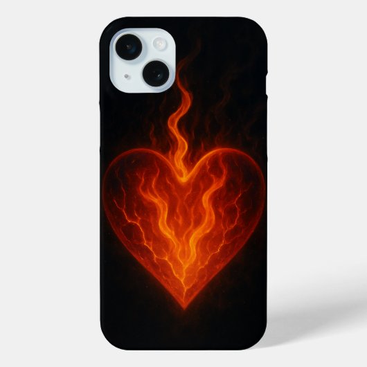 Inner Fire – Glowing Heart Aesthetic iPhone Case Case-Mate iPhoneケース (裏面)