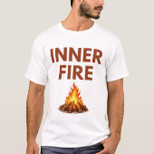 Inner Fire Minimal Flame Mens T Shirt Tシャツ (正面)