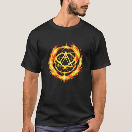 Inner Fire Seal Spiritual Power Symbol Tシャツ (正面)