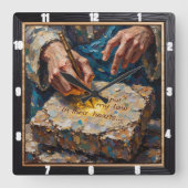 Inner Law: Time To Transform スクエア壁時計 (正面)