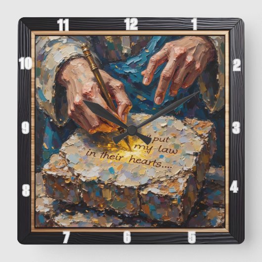 Inner Law: Time To Transform スクエア壁時計 (正面)