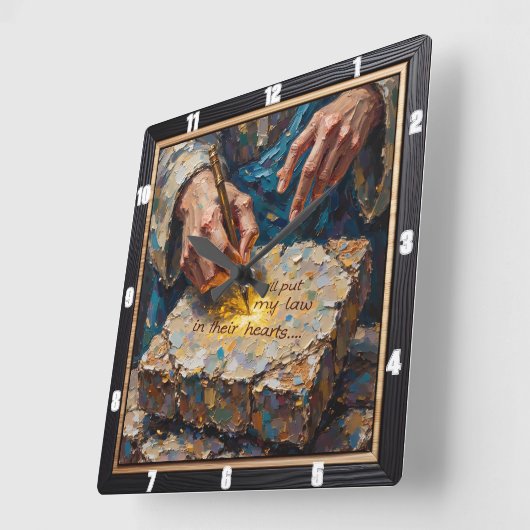 Inner Law: Time To Transform スクエア壁時計 (傾斜)