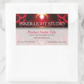 Inner Light Fractal Arts製品ラベルシール 長方形シール (バッグ)