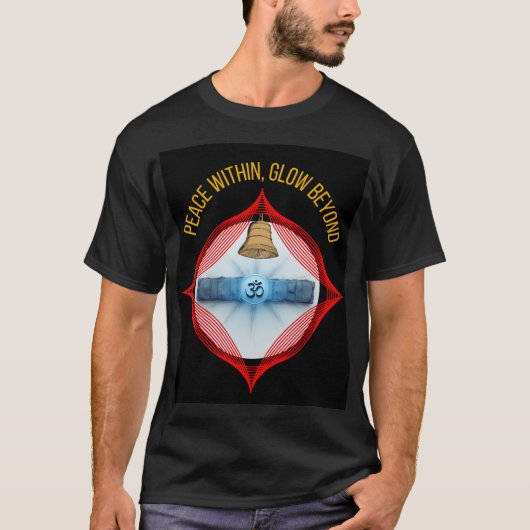 "Inner Light Shines – 平安の心、輝く世界" Tシャツ (正面)