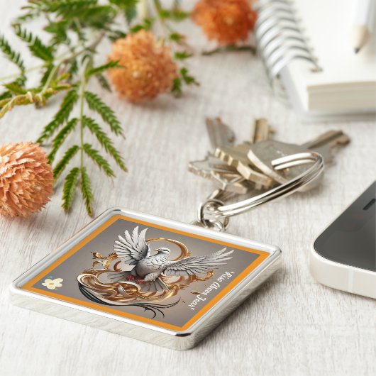 「Inner Light Unleased」（内光を放つ） キーホルダー (側面)