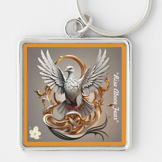 「Inner Light Unleased」(内光を放つ) キーホルダー (正面)