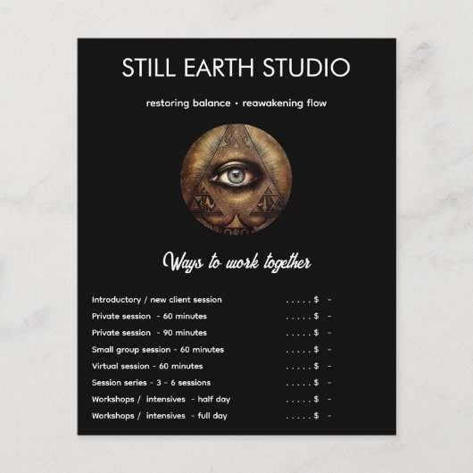 Inner Oracle | Third Eye Design チラシ (正面)