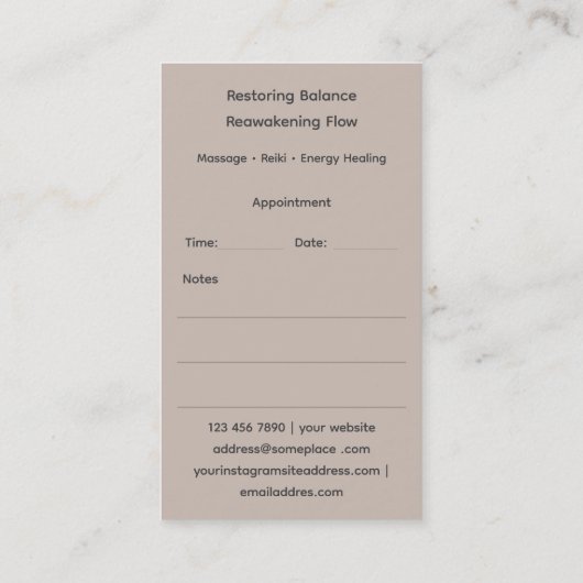 Inner Oracle | Third Eye Design 名刺 (裏面)