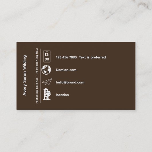 Inner Oracle | Third Eye Design 名刺 (裏面)