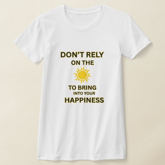 INNER PEACE、女性用 白 黄色の太陽 モチベーション Tシャツ (レイダウン)