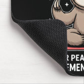 Inner Peace Achieved Movement Optional Yoga Sloth  マウスパッド (コーナー)