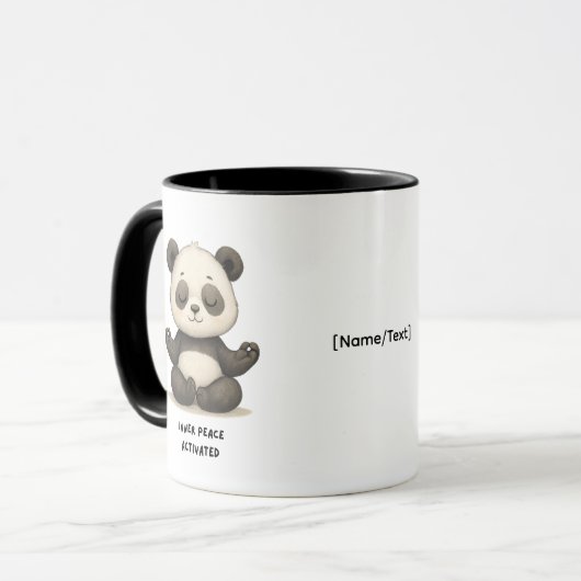 Inner Peace Activated Mug | Add Name or Text マグカップ (正面左)