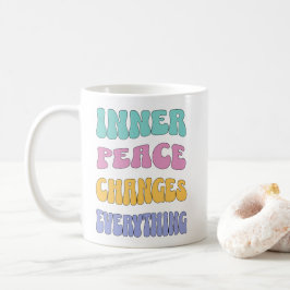 Inner Peace Changes Everything コーヒーマグカップ