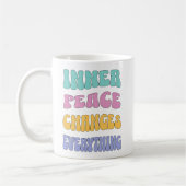 Inner Peace Changes Everything コーヒーマグカップ (左)