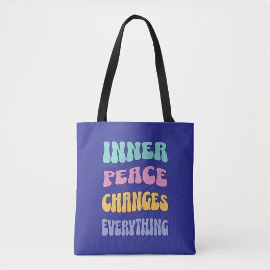 Inner Peace Changes Everything トートバッグ (正面)