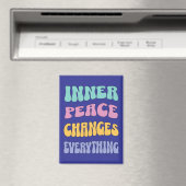 Inner Peace Changes Everything マグネット (インサイチュ (食洗機))