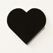 Inner Peace & Healing Heart-Shaped Zen Notebook ノートブック (裏面)