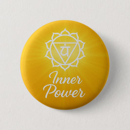 Inner Power Solar Plexus Chakra Energy 缶バッジ