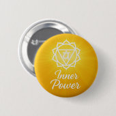 Inner Power Solar Plexus Chakra Energy 缶バッジ (正面&裏面)