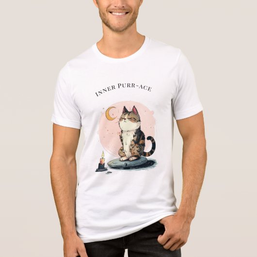 Inner Purr-ace Cat Meditation Tee トライブレンドＴシャツ (正面)