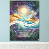 Inner Sanctuary: A Visual Breath of Fresh Air キャンバスプリント (インサイチュ (ウッドフロア))