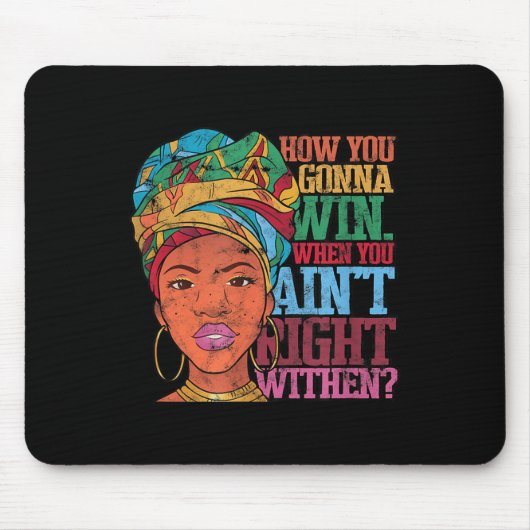 Inner - Victory - Truth Uni-adults - Black - Small マウスパッド (正面)