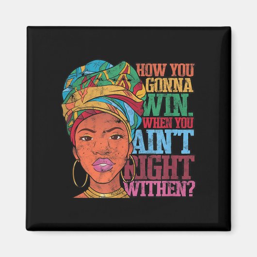 Inner - Victory - Truth Uni-adults - Black - Small マグネット (正面)